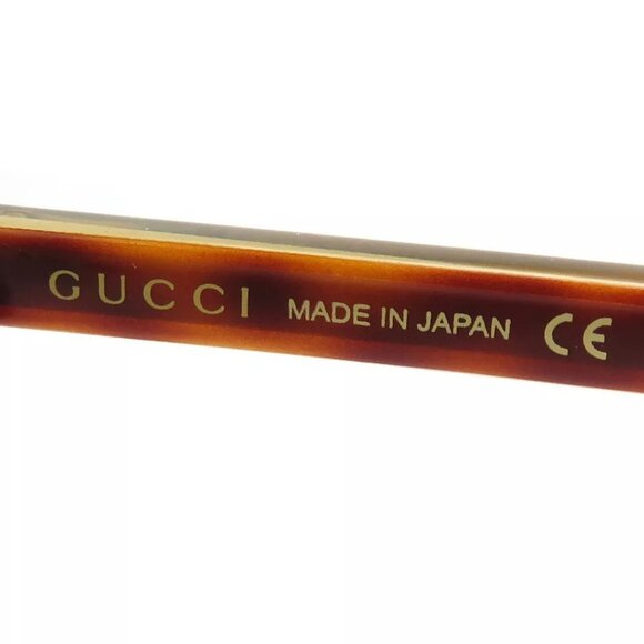 Auth GUCCI Sunglasses Brown/Gold Plastic/Metal - Picture 4 of 15